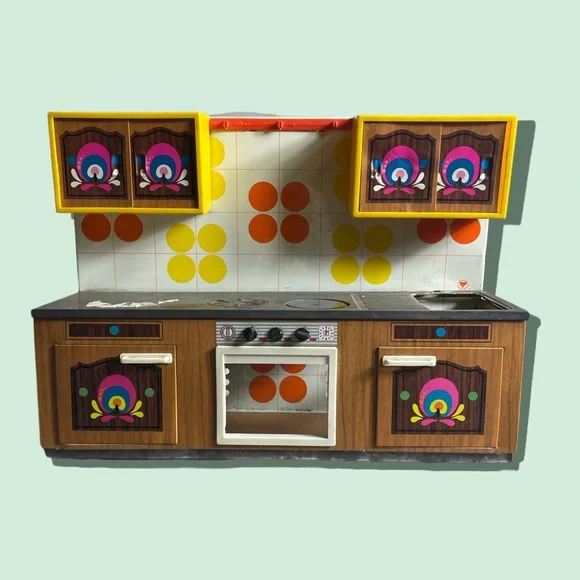 La cuisine dînette année 60 Jouet ancien en métal Atmega - Jeux & Jouets